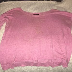 American Eagle Pink Quarter Sleeve Tee.